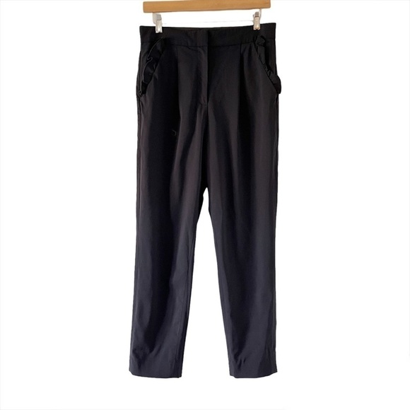 Rebecca Taylor Spring Suiting Ruffle Pants - Picture 6 of 16